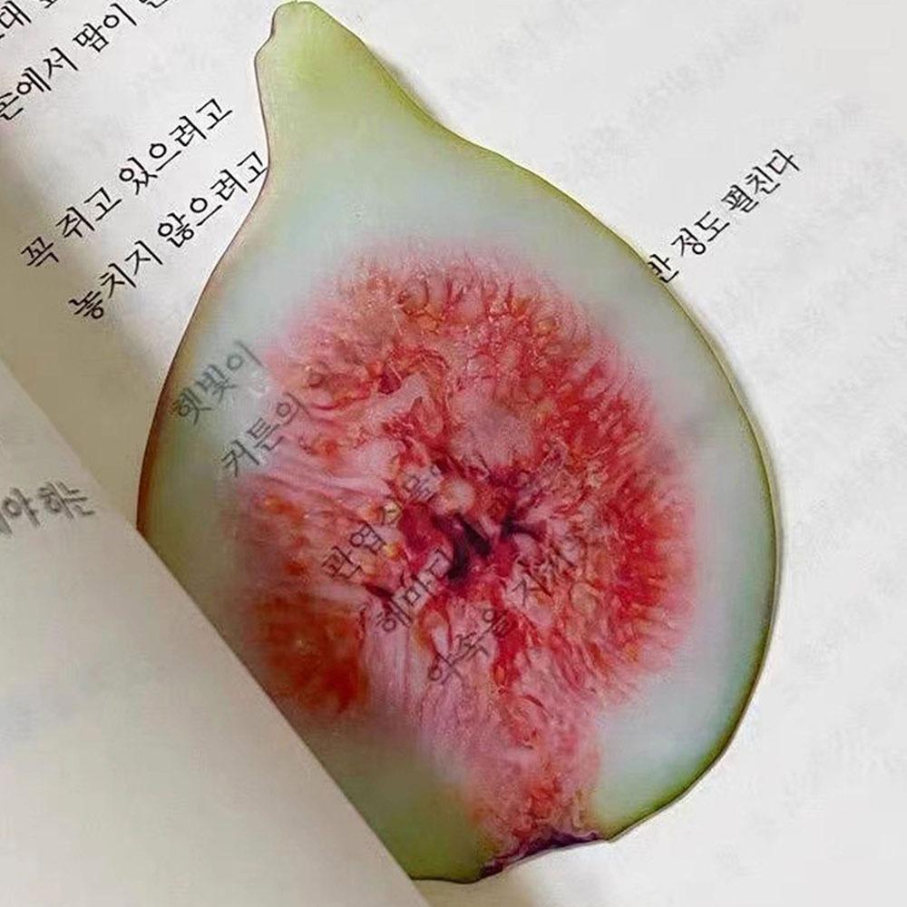 Multicolor Fruit Slice Bookmark Acrylic Funny Design Bookmark Reading Book Page Holder  Gift
