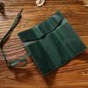 Vintage Genuine Leather Cowhide Pencil Roll Case - Simple, Multifunctional Roll-Up Pouch