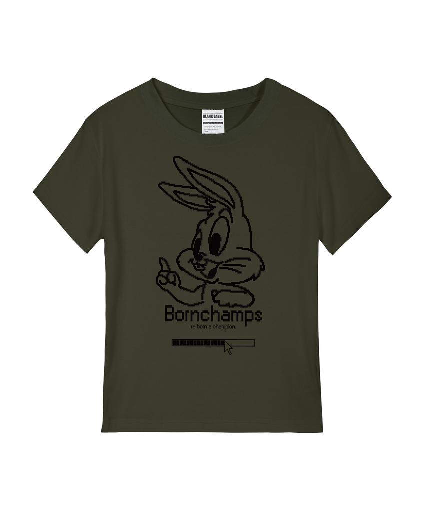 BORN CHAMPS [4 Colors] Pixel Bunny Women'S Standard Short Sleeve T-Shirt