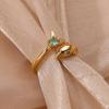 Wind fashion open butterfly ring women's light luxury micro-inlaid zircon beautiful niche open fashion jewelry