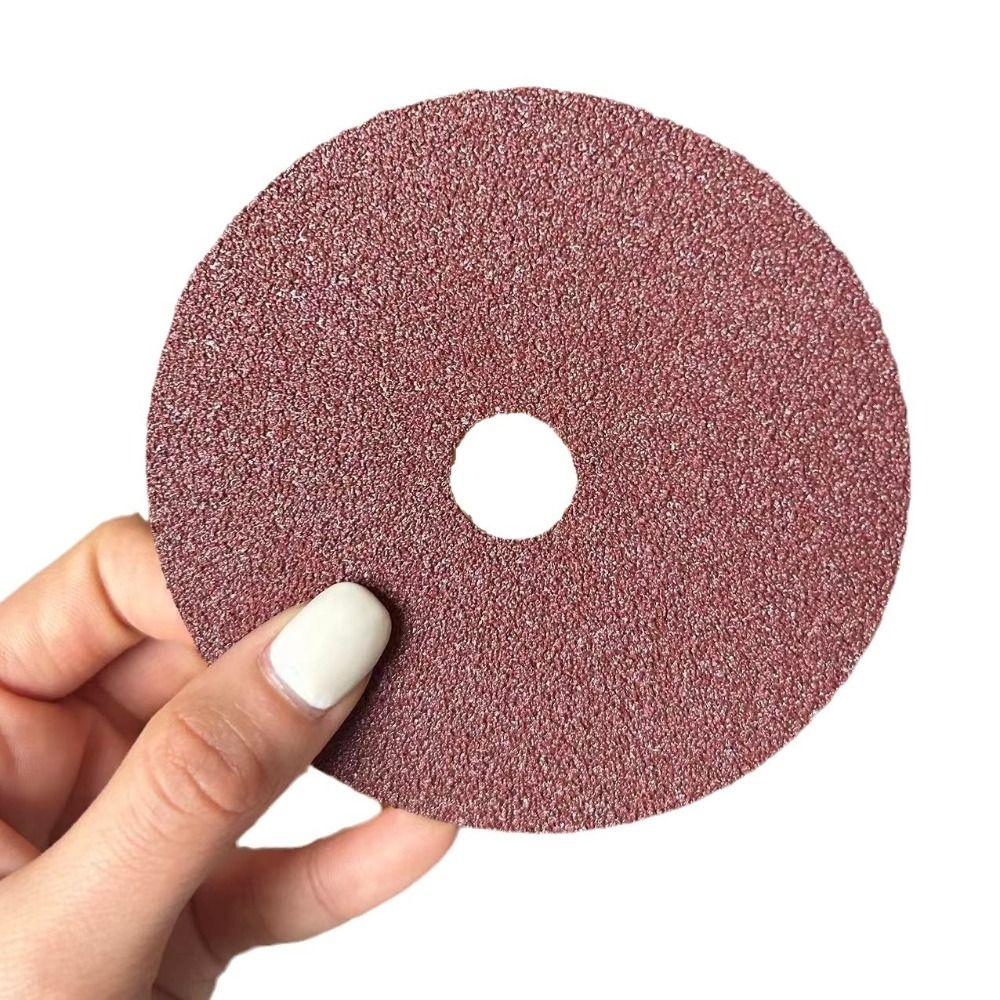 50 Pcs Hard Fiber Sandpaper Abrasive 4Inch Hand Sanding Tool Diameter 100mm Sanding Disc Wood