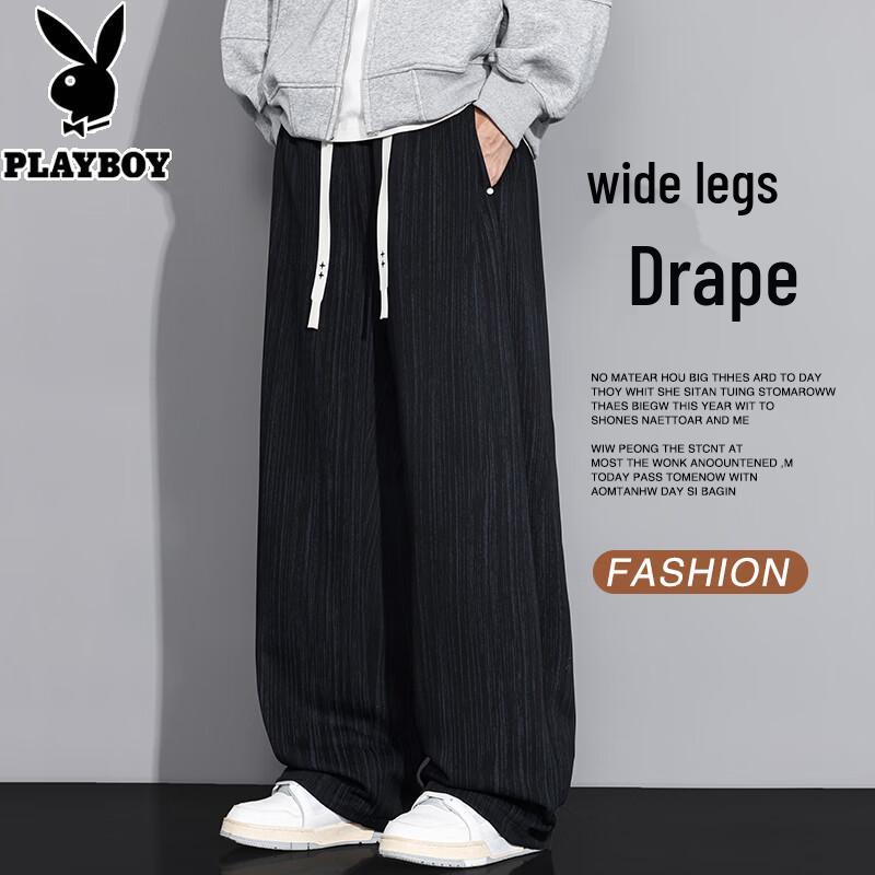 PLAYBOY American Textured Straight-Leg Casual Pants XL