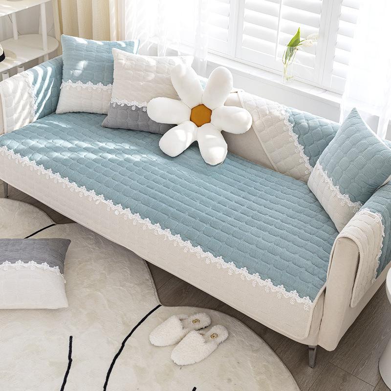 

Подушка для дивана Corduroy Nordic Simple Modern Подушка для дивана Four Seasons Universal Full Cover Чехол для дивана Полотенце для спинки Утолщенная 70*70cm