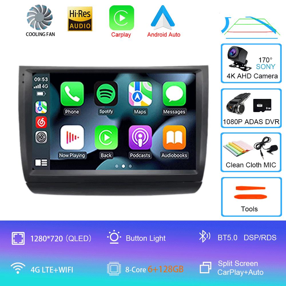 Car Radio Android 14 Carplay Auto WIFI+4G For Toyota Prius 20 2002-2009 Multimedia Video Player GPS Navigation Stereo Head Unit