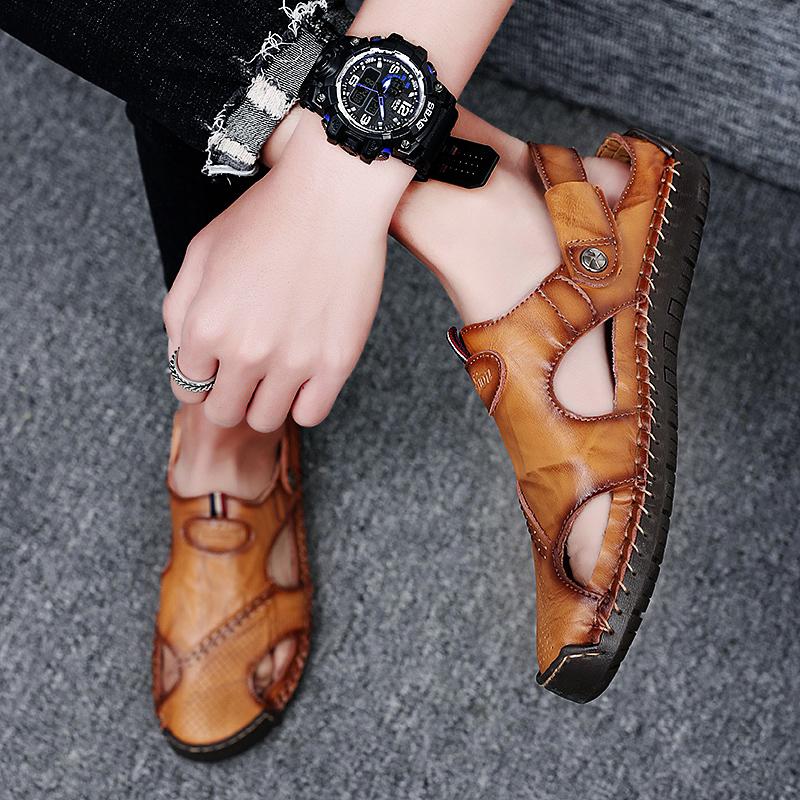 Summer Sandals Men Classic Roman Sandals 2025 Slipper Outdoor Sneaker Beach Rubber Flip Flops Men Water Trekking Sandals