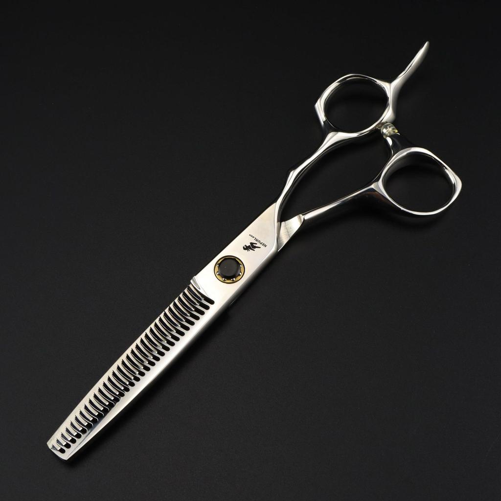 6.0 inch F13 JP440C high-grade black brick, hair scissors, hair scissors, flat scissors, bangs scissors, tooth scissors, hit
