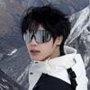 5PCS Men's and Women's Oversized Sports Glasses Suitable for Both Men and Women Perfect for Various Activities Such As Skiing