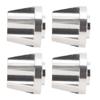 4pcs 1.9inch Aluminum Alloy Silver Wheel Hex Hub Fit for SCX10 1 10 RC Car Model20mm