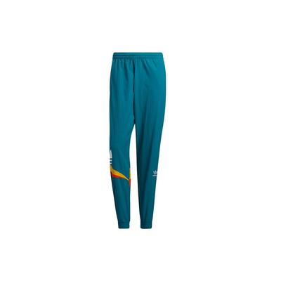 Originais Calças de Jogging de Malha com Punho Contrastante e Estampa de Logo Grande Masculino Parte Inferior Azul-Céu H46703