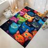 Colorful Cartoon Cats Pattern Carpet for Living Room or Bedroom Decor Suitable for use as an anti-slip for living room bedroom sofas