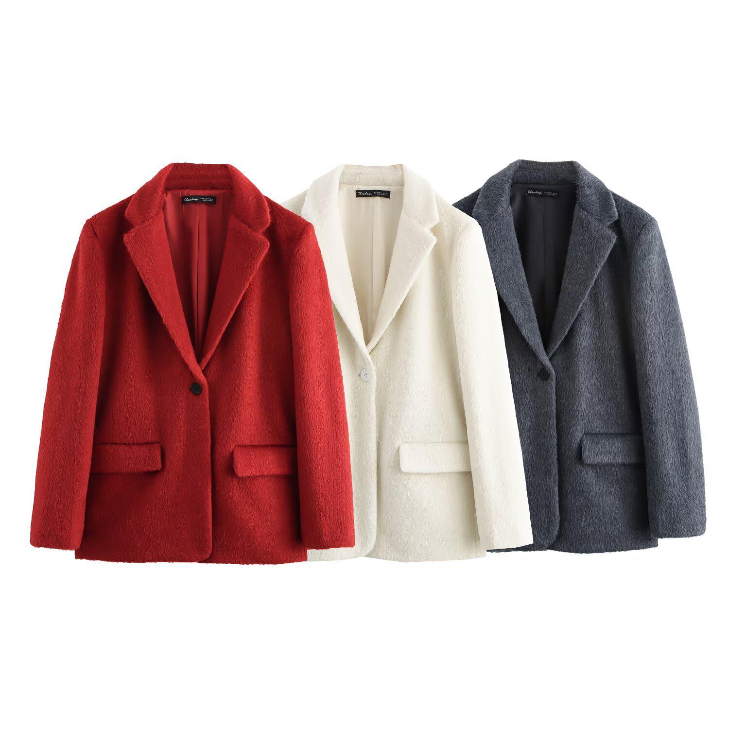 

Women s Faux Fur Suit Jacket - 2024 Autumn/Winter Collection L