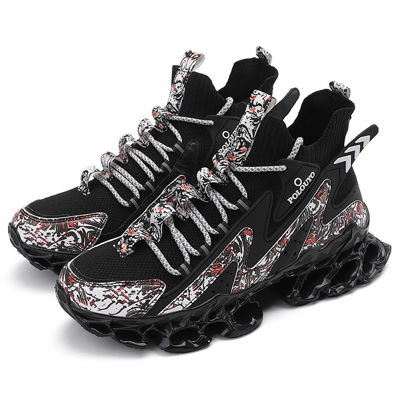 Men's Sneakers Summer Shark Blade Mesh Breathable Shock-absorbing Basketball Sneakers