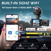 New 3-Channel Dash Cam WIFI CAR DVR 1080P 3-Lens Inside Vehicle Dash CamThree Way Camera  Black Box Recorder Video Registrator Camcorder