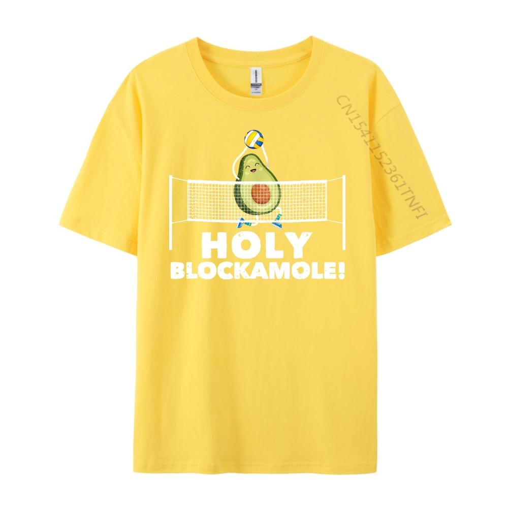 Holy Blockamole Volleyball Funny Sports Player Blocker Brand Clothing Women Tee Shirt Men