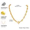 Vnox Punk Women's Neck Chain Gold Color Stainless Steel Thick Heavy Choker Bracelets 2026 Trendy Jewelry For Women Girls