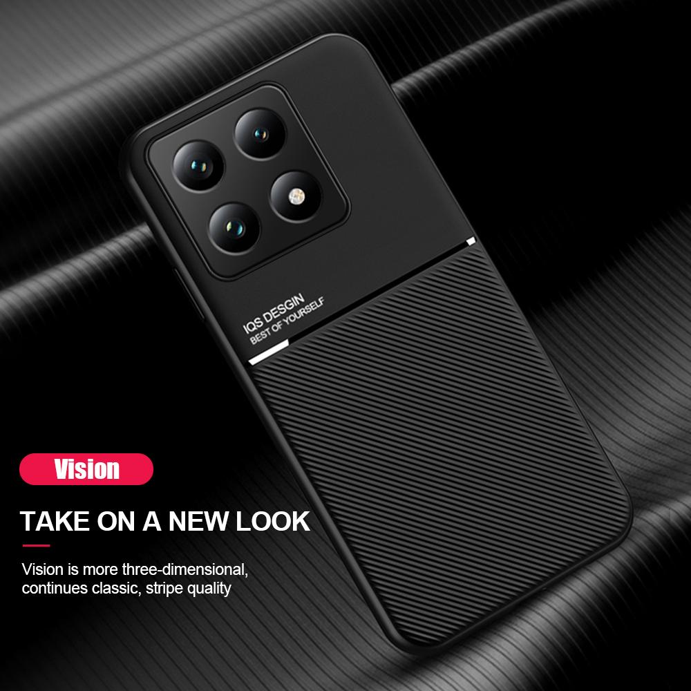 Magnetic Leather Case For Xiaomi 14T Pro 5G TPU Soft Frame Camera Protect Fundas on Xiaomi14T Mi 14 T T14 14TPro Xiomi Mi14T 5G