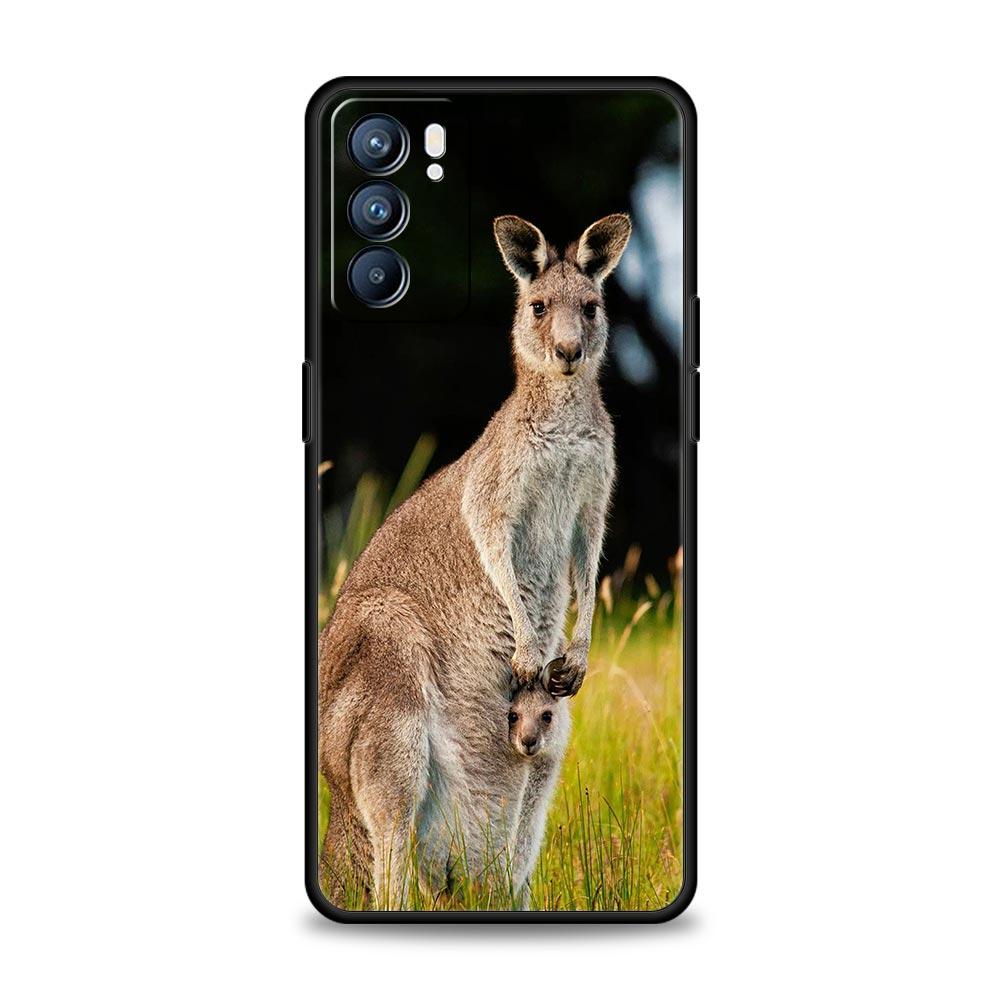 

Strong Kangaroo Phone Case For Oppo A54 A53 A52 A15 A95 A16 A78 A79 A80 A98 4G Find X5 X6 Reno10 12 13 F Pro 5G Cover Oppo Reno13 F