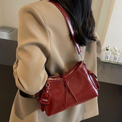Texture Soft Leather Small Square Purses Women's Commuting Large Capacity Shoulder Bags  New Retro Versatile Crossbody Bag