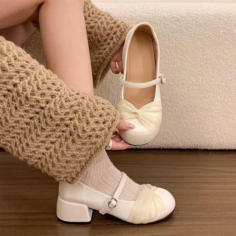 Coarse-cuffed Low-cut Women's New Style High-heel Soft-soled Shoes Devotion