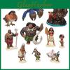 10 Stück Moana Actionfigur Spielzeugpuppen Niedlich PVC Kindergeschenk für kreative Spielzeit Deko