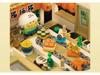Parrot BEBE Playtown Series: Street View Cottage Building Blocks - Coffee Shop & Izakaya Assembly Toy Gift