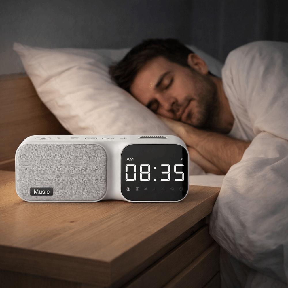 FM Radio Bluetooth Speaker LED Display White Noise Device Sleep Aid Device Sleep Soothing