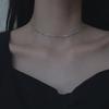 Choker Girl Heart Smile Necklace Korean Slender Interval Small Bead Collarbone Chain Simple Short Neck Strap Collar Neck