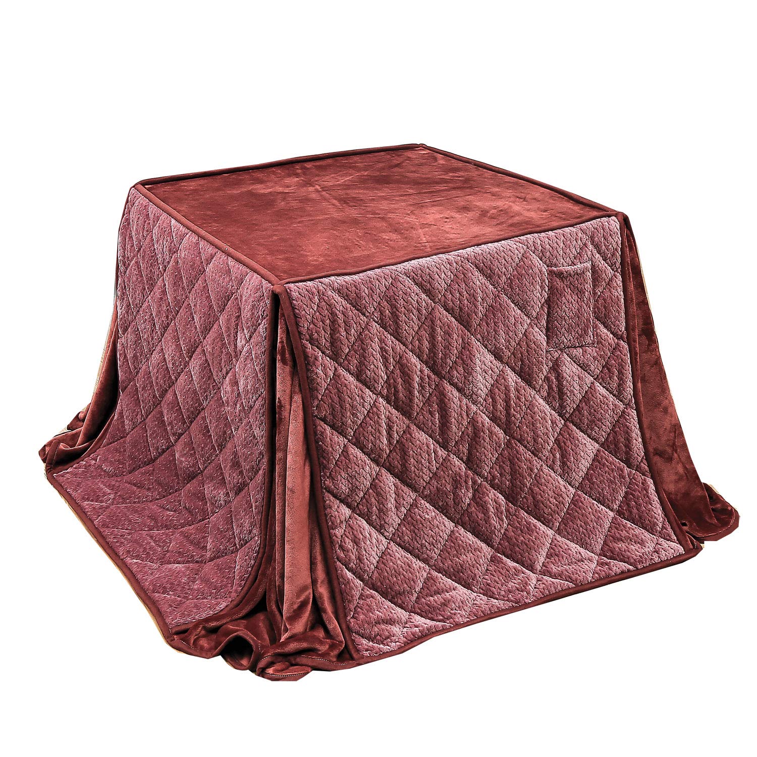 

JEMA Gemma High-Type Kotatsu Comforter, Space-Saving, for Dining, with Table, Single Comforter, Moisture-Wicking, Heat-Generating, Fluffy Flannel Fabr