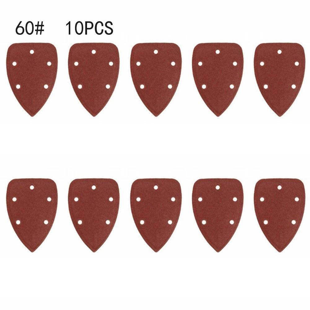 10Pcs Triangular Sandpaper 60 80 120 240 100 120 180 400 800 Grit Triangle Sanding Paper Abrasive Grinding Tool For Wood Plastic