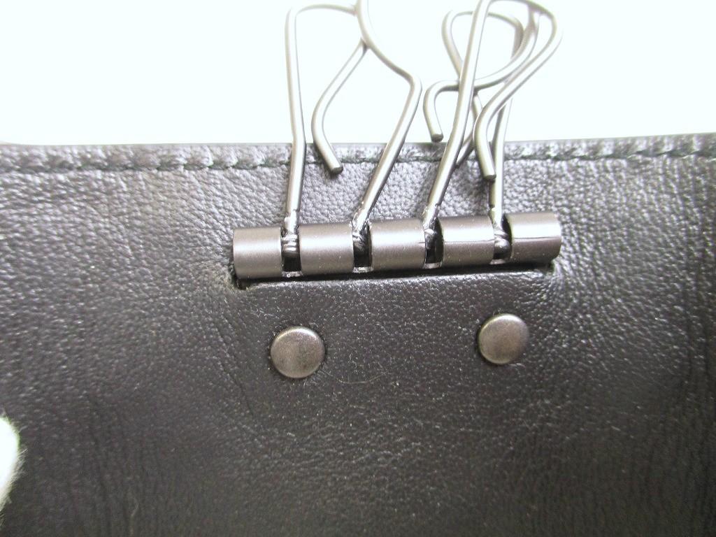 Authentic BOTTEGA VENETA Black Leather Silver H/W 4 Pics Key Chain #a960  Refurbished