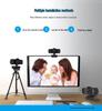 2K HD 1080p Webcam with Built-in Microphone, 4MP, Driver-Free for Live Streaming
