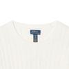 Maglione Polo Ralph Lauren PE25 Tinta Unita Girocollo Manica Lunga Maglia Top Bambino Bianco 313901316-011