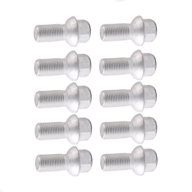 M12x1.5 Thread Wheel Lug Bolts For Tire Replacement Car Wheel Fastening Hardware Wheel Bolts Metal Easy Installation