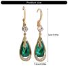 Multifuntional Water Drop Earrings Party Accessories Trendy Ear Studs Fashion Earrings Alloy Texture for Various Outfits