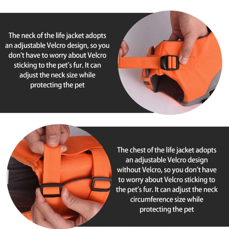 Dog Swimsuit with Superior Buoyancy Rescuing Handle Swim Flotation Device Dog Life Vests for Swimming Float Coat
