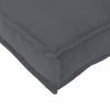 Pallet Cushion Set 2 Pcs Anthracite 120 X 40 X 8 Cm Oxford Fabric