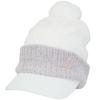 Bridgestone Golf Women's Brimmed Knit Cap CPW24M, CPW24MWH, White