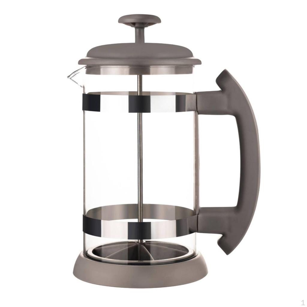 Plunger Pot Coffee Maker Stainless Steel Strainer Glass MultiFunction Tea Press