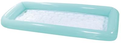 Livlite Tokyo Candle Balcony Long 160 X 75 X 16 with Drain Maximum Water Approximately 62 Light Blue and Product Number Pool, Cm, 2-compartment, Plug,