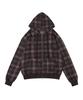 Kaifai Tartan Check Zip-Up Hoodie (Brown) K25Za162