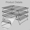 Models Painting Drying Rack, Stainless Steel, 3 Tier, Durability, Professional Accessory, DIY Model