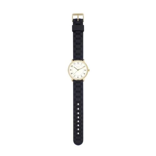 Fragola Rubber Band Watch N05222A-1 BK Women's Black