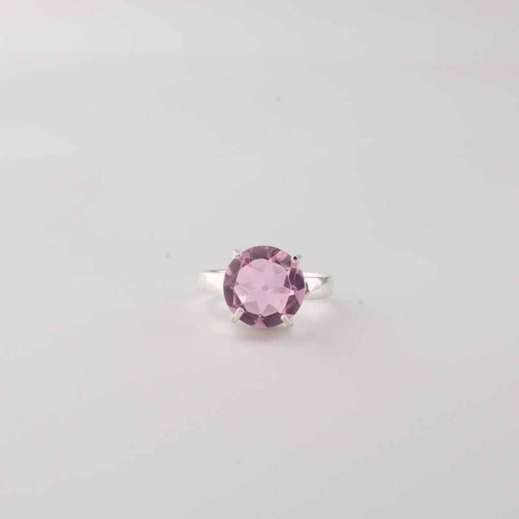 Morganite Gemstone 925 Sterling Silver Handcrafted Women Ring For Gift  RR-72-11
