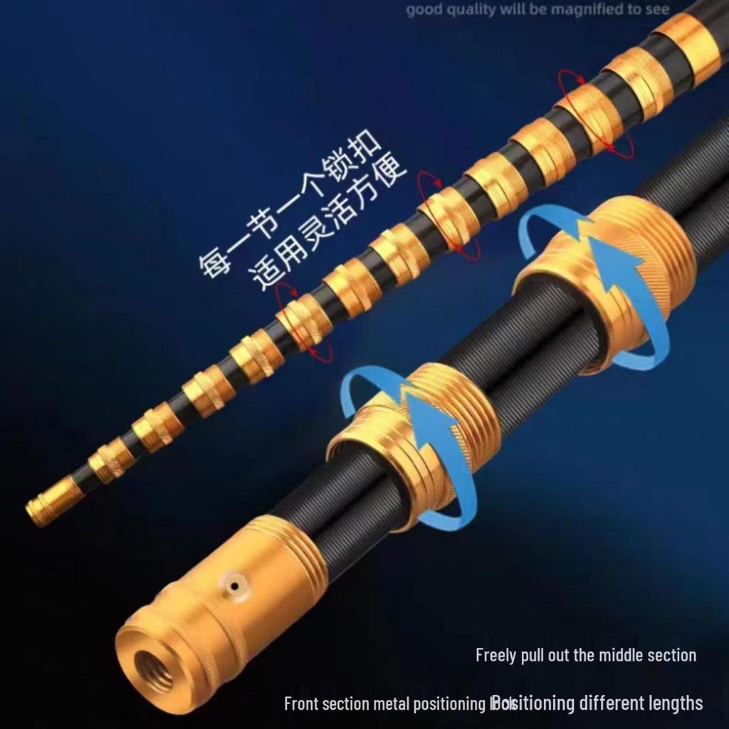 Pine Nut & Betel Nut Telescopic Rod - High Carbon Fiber, Super Hard Design for Hornet Nest Removal & Walnut Cracking