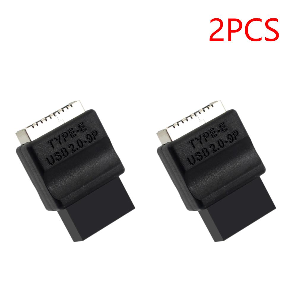 Motherboard USB 2.0 9-Pin To Type-E Front Panel Header Extension Adapter Male To Female Adapter for Desktop PC