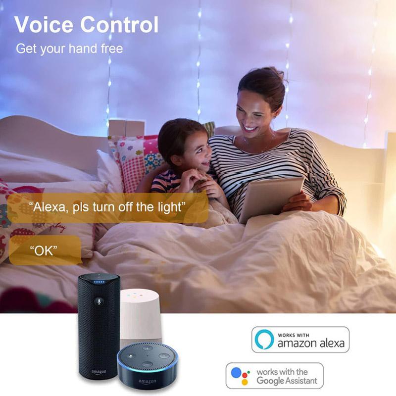 NEW Tuya Wifi Dimmable Lamp Cup Smart Bulb 5W RGB+WW+CW LED GU10 Spotlight With Voice Control For Alexa Google IFTTT