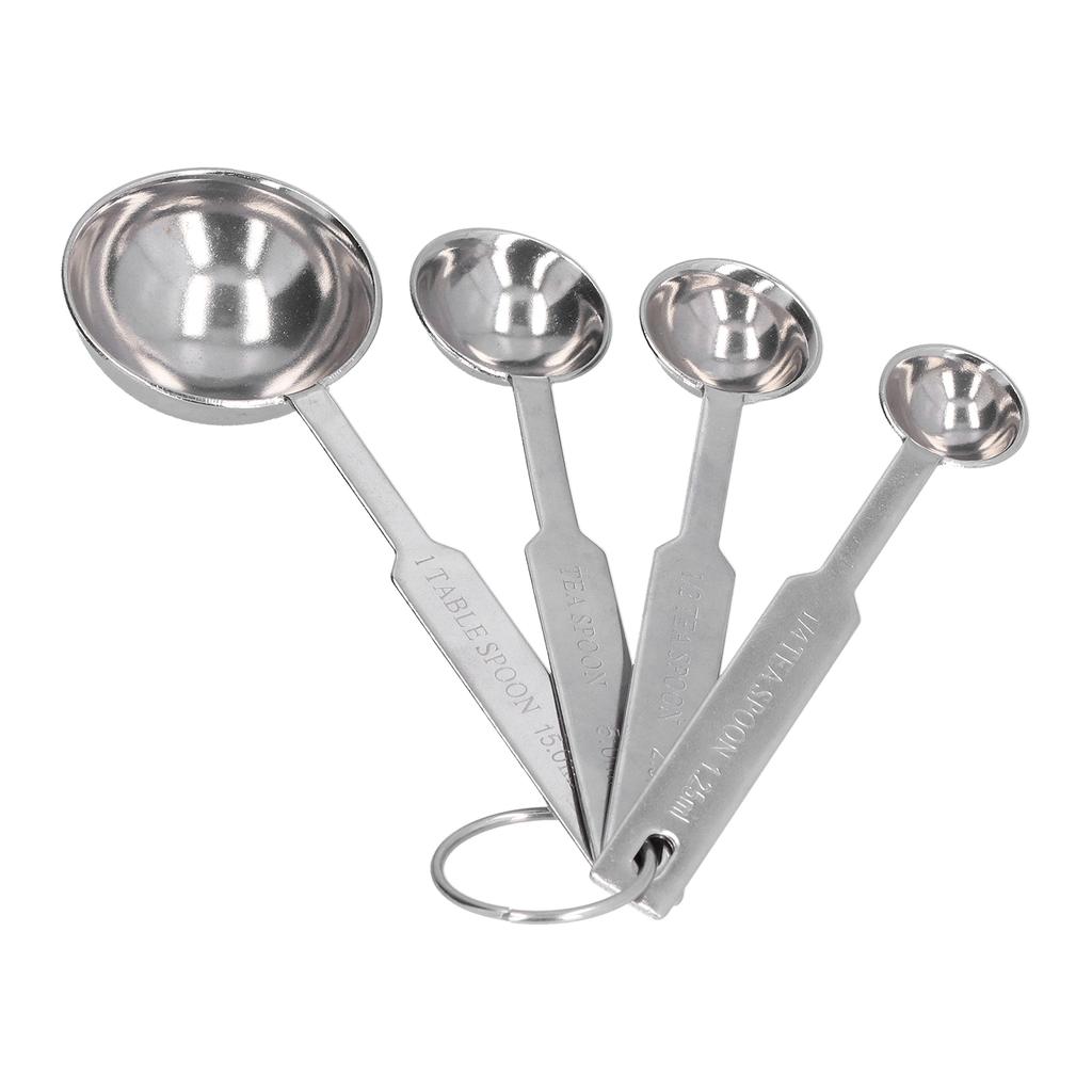 Stainless Steel Measuring Spoon Houehold Coffee Milk Spoon Kitchen Tools for Home4Pcs Set