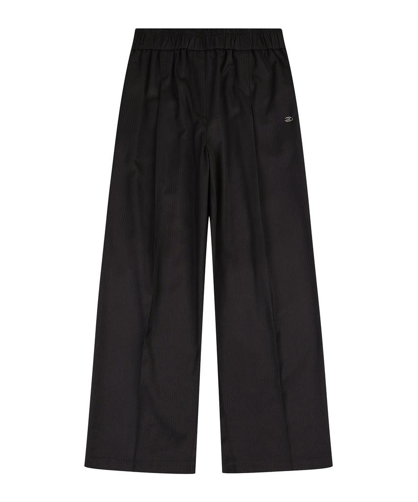 DELICCENT Henny St Elastic Waist Slacks [Black]