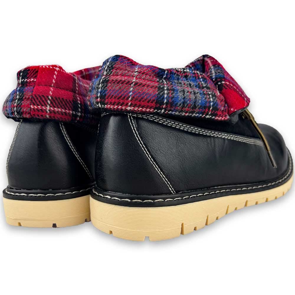 Edwin Waterproof Work Boots with Cuffs for Snow and Rain Size Men's (Black, 27cm)