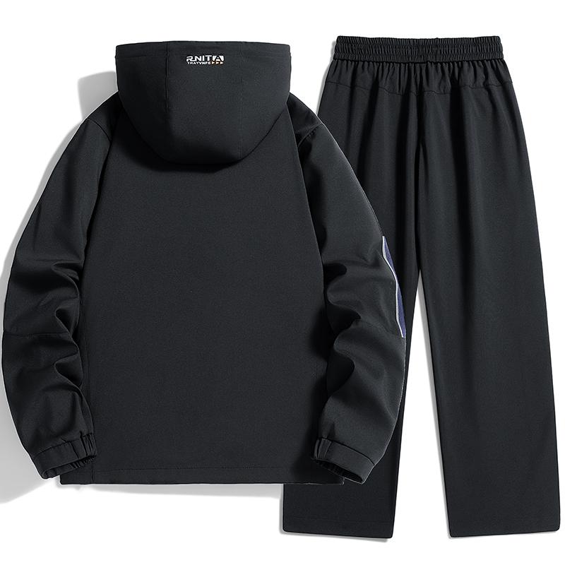 Ensemble Sportif Décontracté pour Homme Ensemble Deux Pièces Polyvalent Lâche